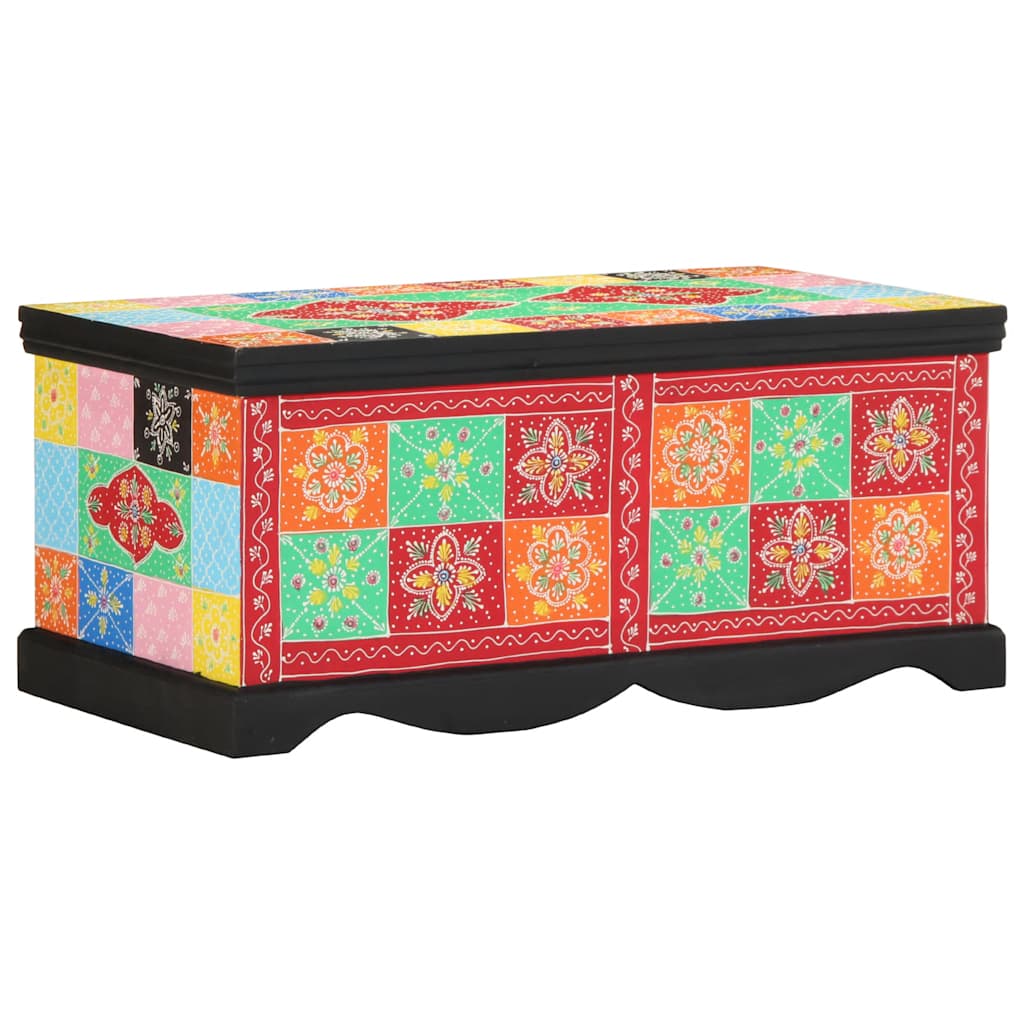 Masuta de cafea multicolora 90x50x40 cm lemn masiv de mango GartenMobel Dekor