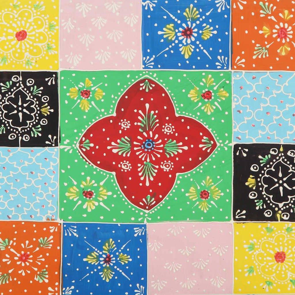 Masuta de cafea multicolora 90x50x40 cm lemn masiv de mango GartenMobel Dekor
