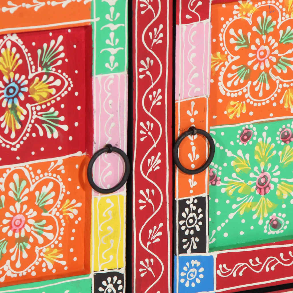 Masuta de cafea multicolora 90x50x40 cm lemn masiv de mango GartenMobel Dekor