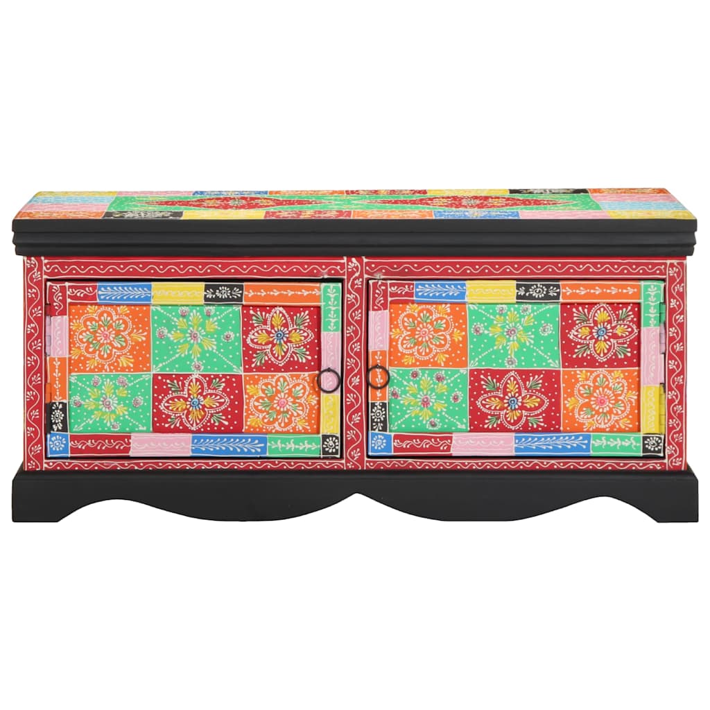 Masuta de cafea multicolora 90x50x40 cm lemn masiv de mango GartenMobel Dekor