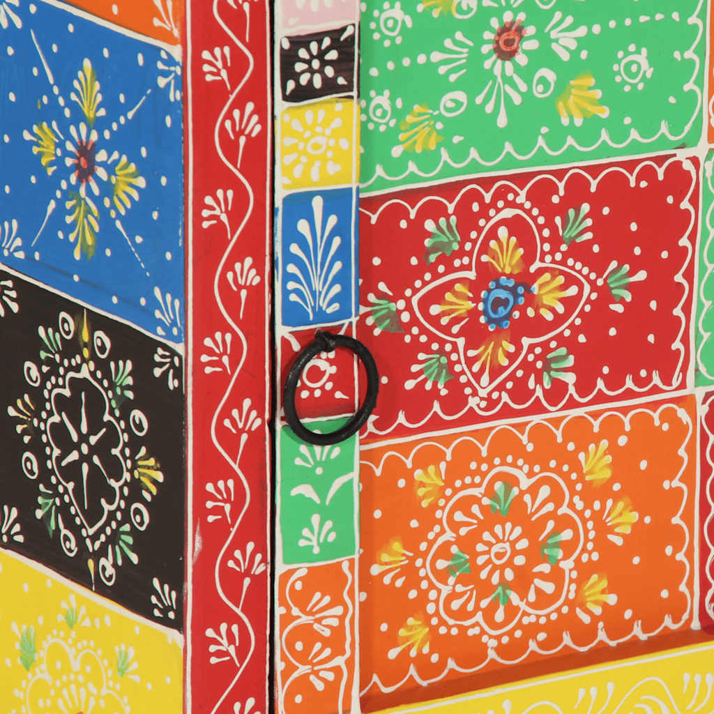 Noptiera 2 buc multicolor 40x35x45 cm lemn masiv de mango GartenMobel Dekor