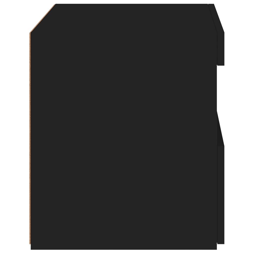 Noptieră cu lumini LED, negru, 50x40x45 cm GartenMobel Dekor