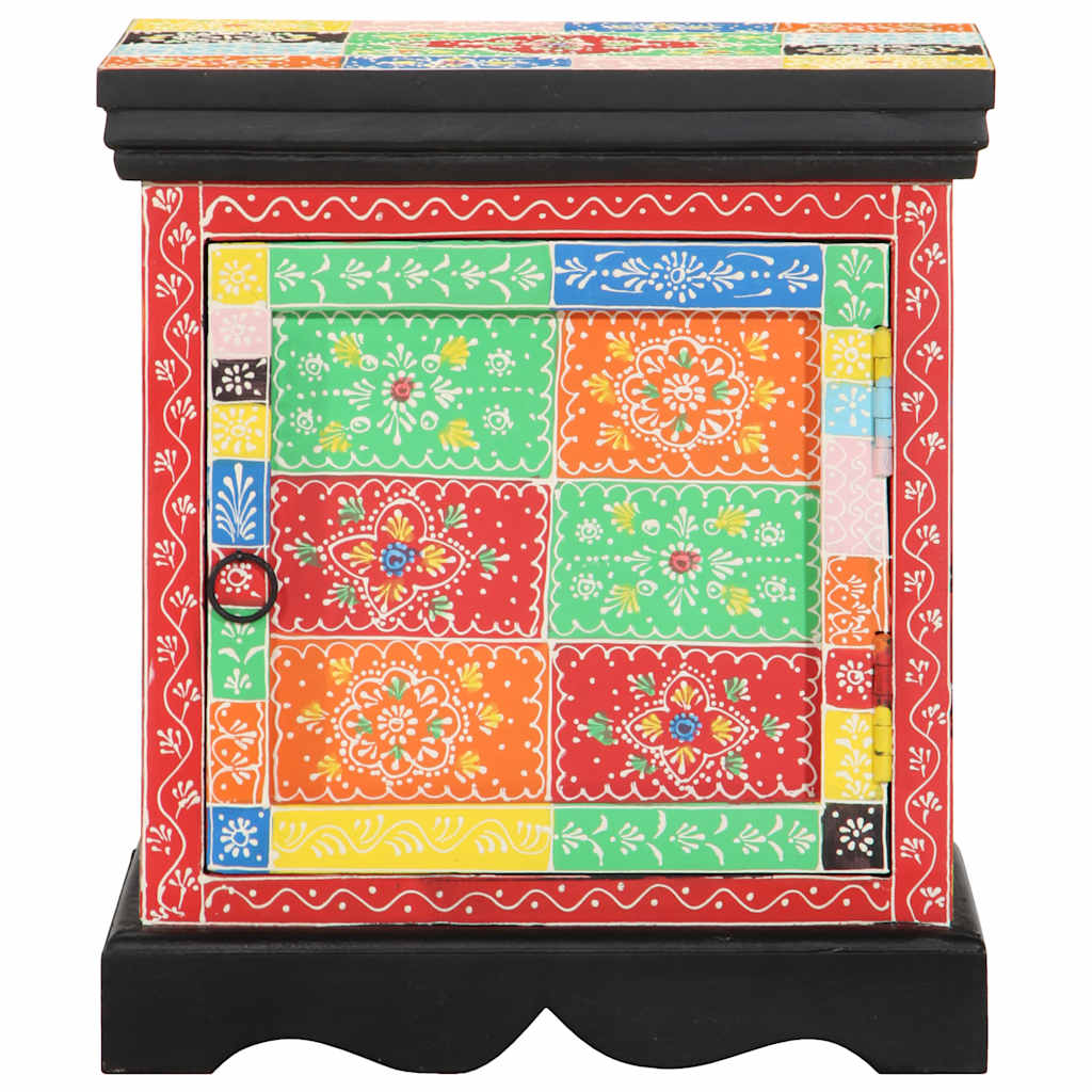 Noptiera multicolor 40x35x45 cm lemn masiv de mango GartenMobel Dekor