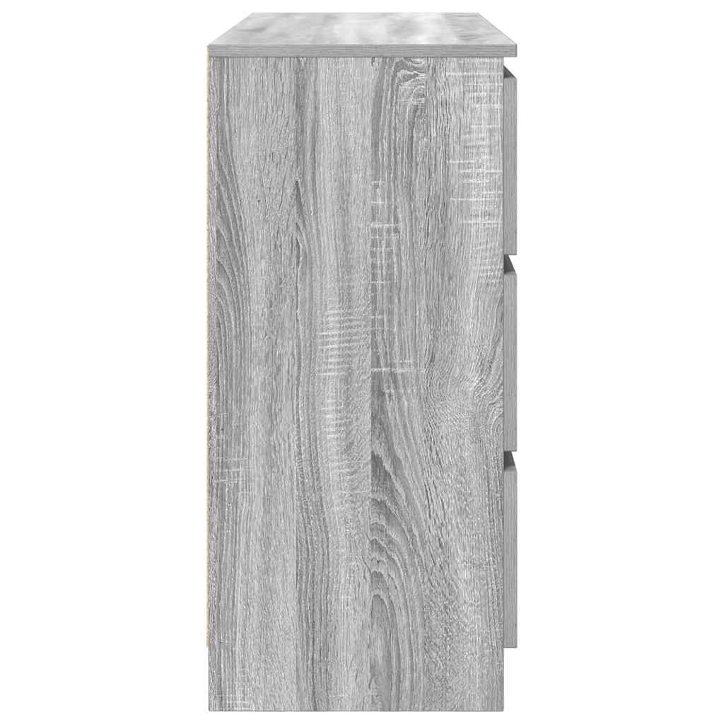Servantă, gri sonoma, 100x35x76 cm, lemn prelucrat GartenMobel Dekor