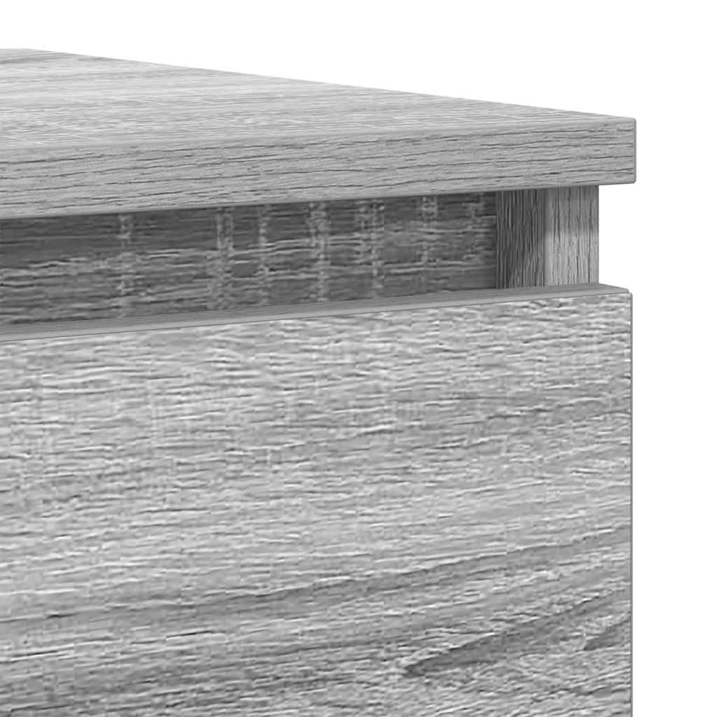 Servantă, gri sonoma, 100x35x76 cm, lemn prelucrat GartenMobel Dekor