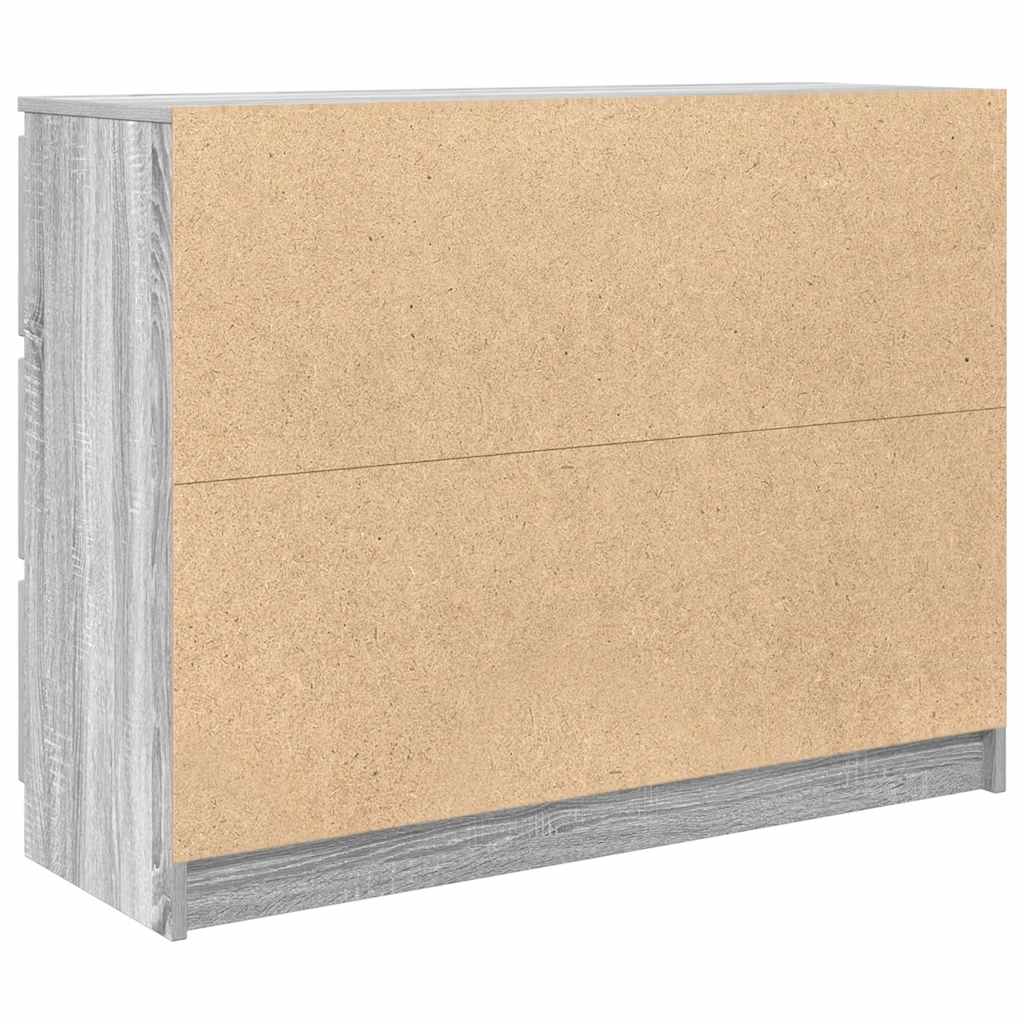 Servantă, gri sonoma, 100x35x76 cm, lemn prelucrat GartenMobel Dekor