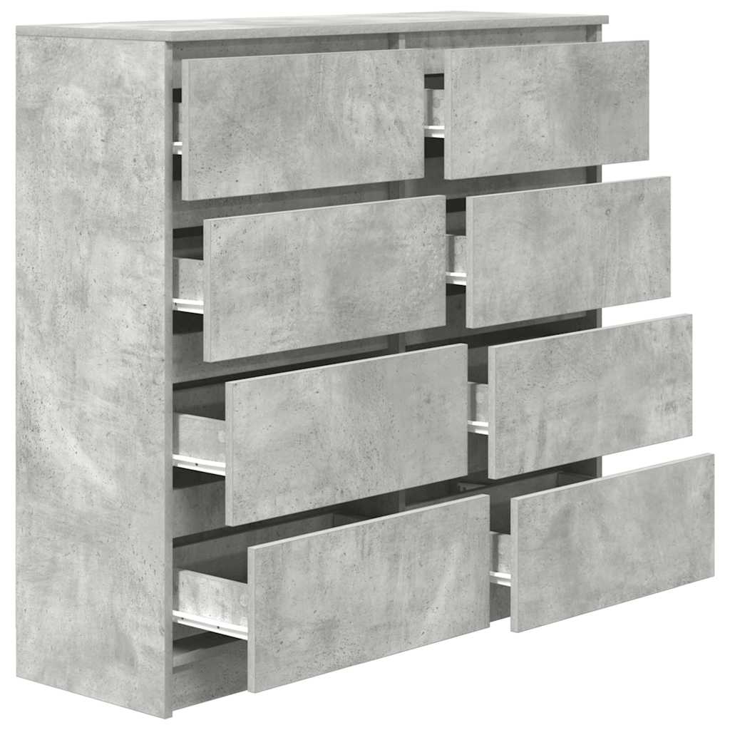 Bufetă Gri Beton 100x35x99 cm Lemn prelucrat GartenMobel Dekor