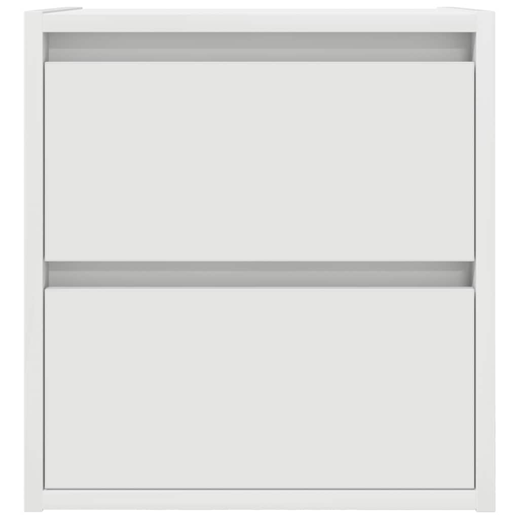 Noptiera montata pe perete alb 38x34x40 cm GartenMobel Dekor