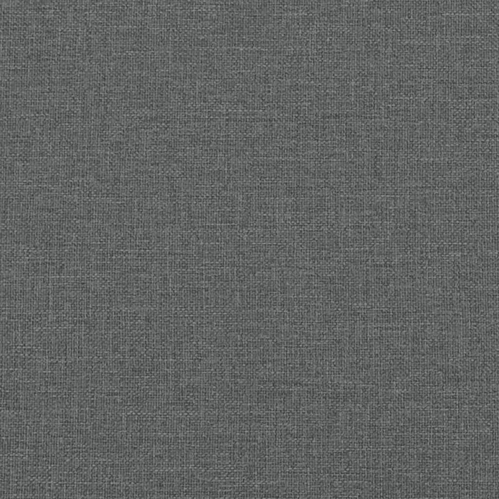 Pat de zi cu extensie și saltele, gri închis, 90x200 cm, textil GartenMobel Dekor