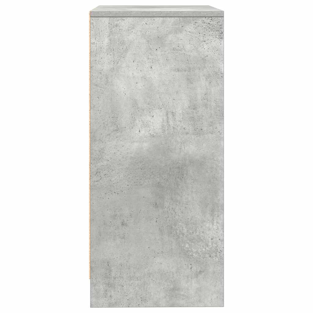 Bufetă Gri Beton 57x34x76 cm Lemn prelucrat GartenMobel Dekor