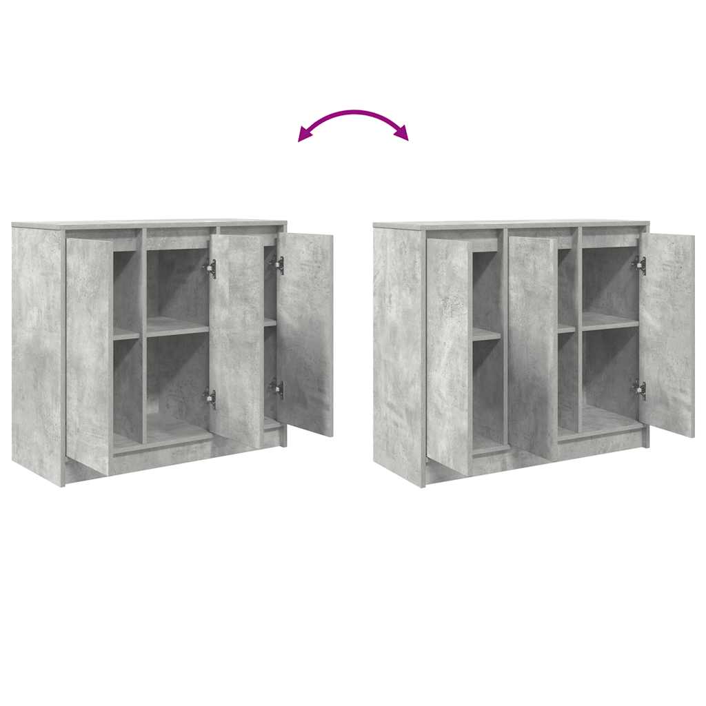 Bufetă Gri Beton 85x34x76 cm Lemn prelucrat GartenMobel Dekor
