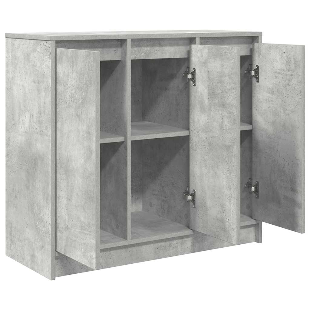 Bufetă Gri Beton 85x34x76 cm Lemn prelucrat GartenMobel Dekor