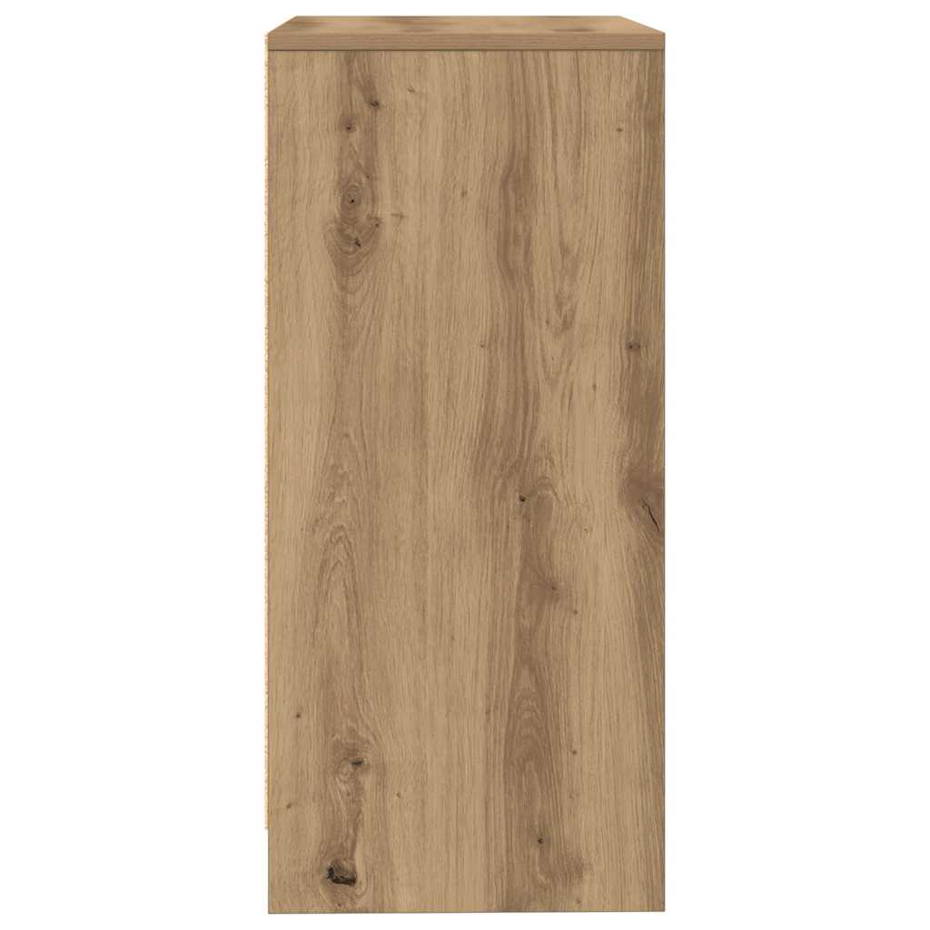 Bufetă Stejar Artisan 57x34x76 cm Lemn prelucrat GartenMobel Dekor