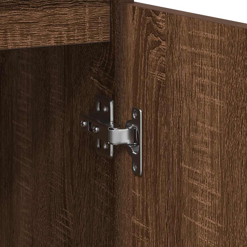 Bufetă Stejar maro 29,5x34x76 cm Lemn prelucrat GartenMobel Dekor