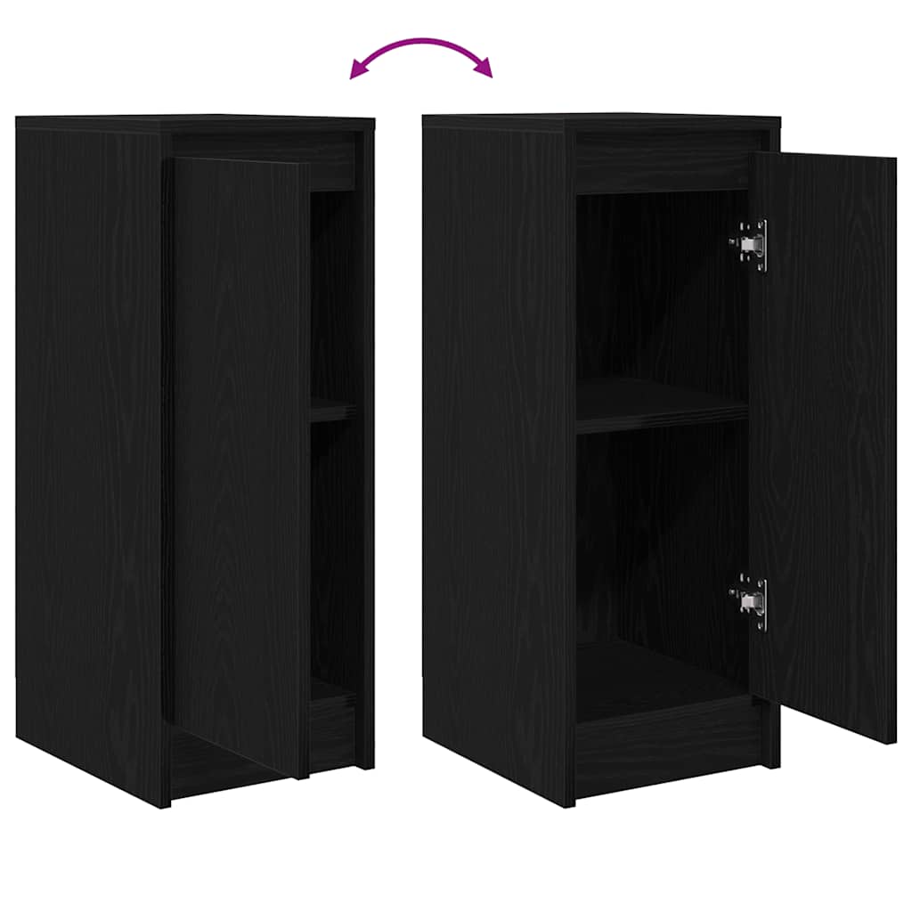 Bufetă Stejar negru 29,5x34x76 cm Lemn prelucrat GartenMobel Dekor