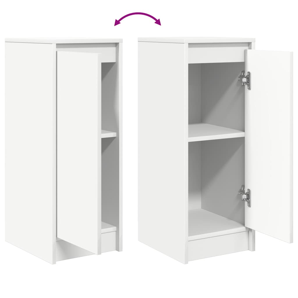 Bufetă albă 29,5x34x76 cm din lemn prelucrat GartenMobel Dekor