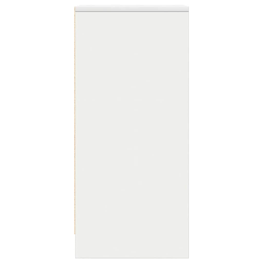 Bufetă albă 29,5x34x76 cm din lemn prelucrat GartenMobel Dekor