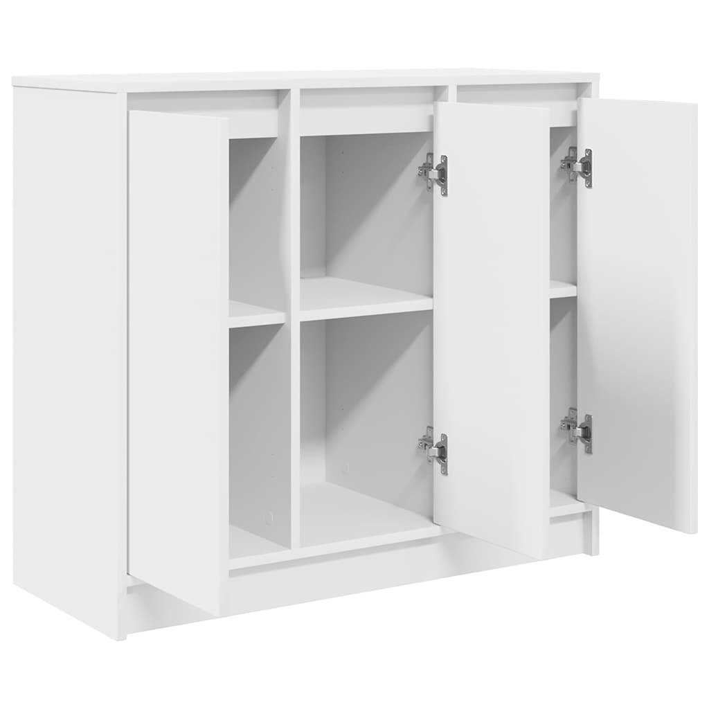 Bufetă albă 85x34x76 cm din lemn prelucrat GartenMobel Dekor