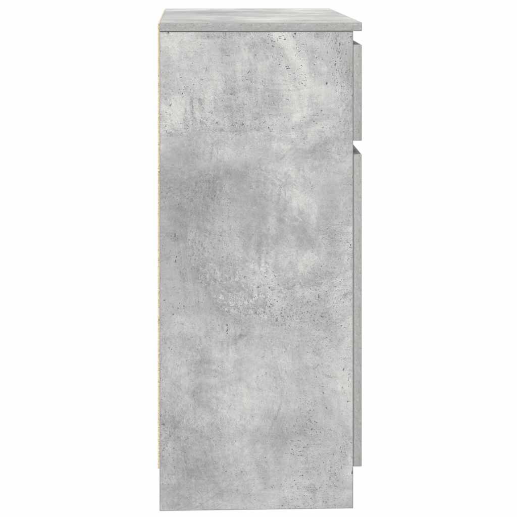 Bufetă cu sertar Gri Beton 71x35x84 cm Lemn prelucrat GartenMobel Dekor