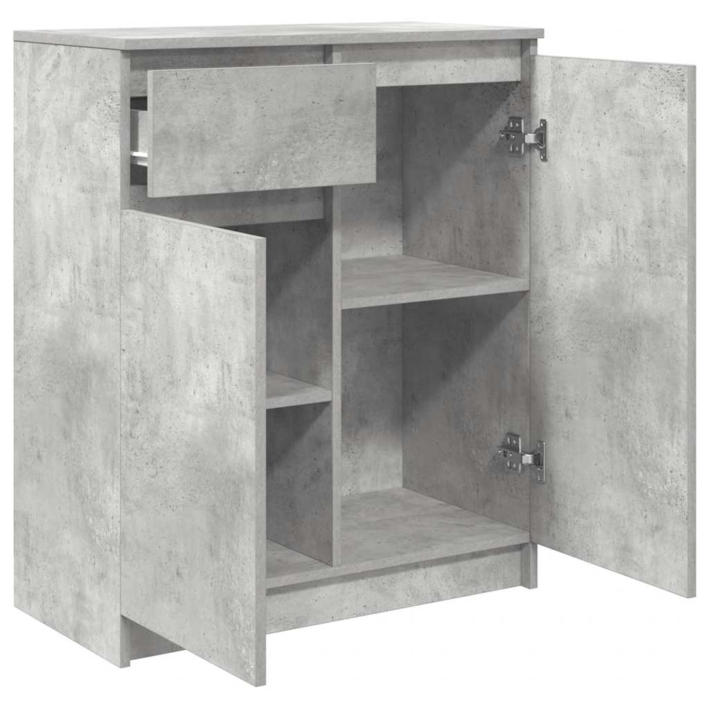 Bufetă cu sertar Gri Beton 71x35x84 cm Lemn prelucrat GartenMobel Dekor