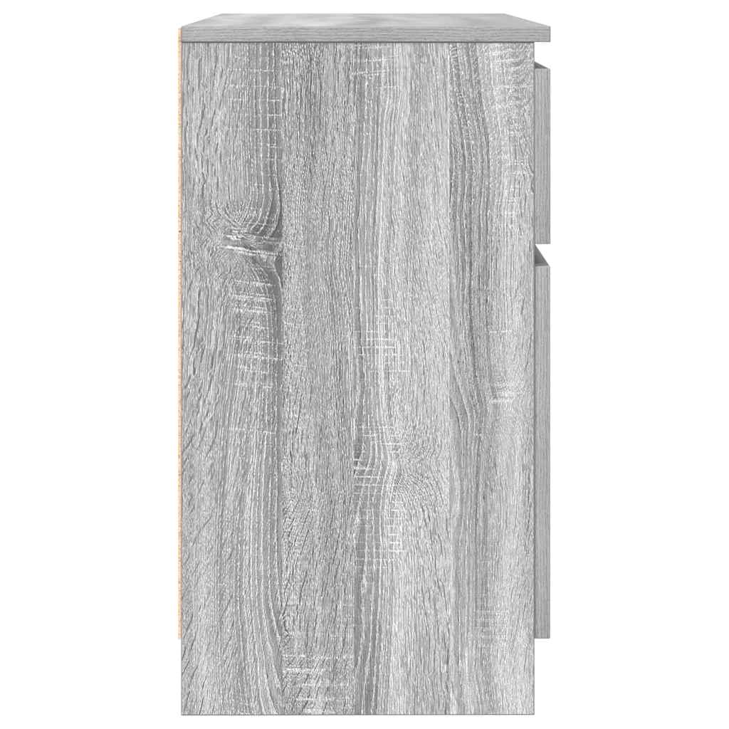 Bufetă cu sertar Gri Sonoma 71x35x65 cm Lemn prelucrat GartenMobel Dekor