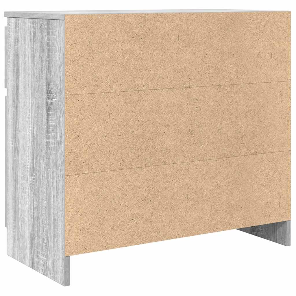 Bufetă cu sertar Gri Sonoma 71x35x65 cm Lemn prelucrat GartenMobel Dekor
