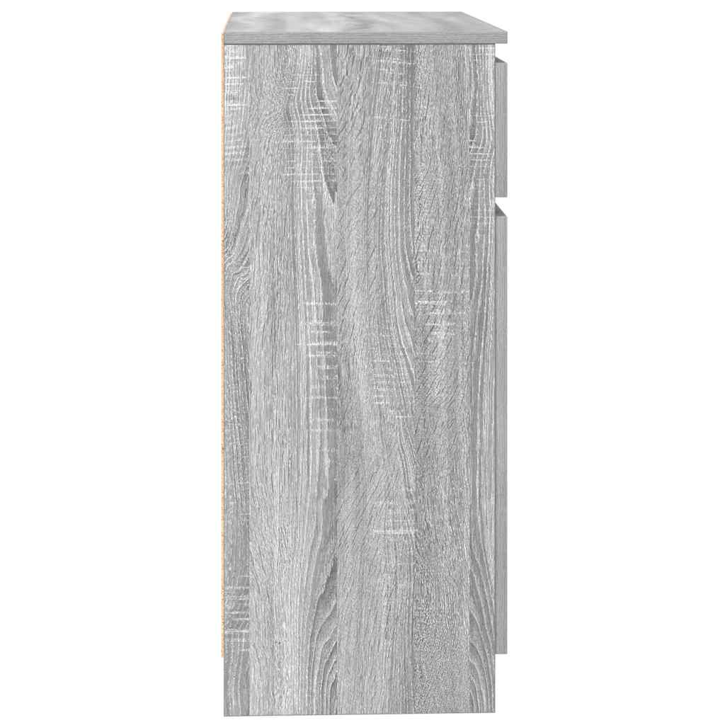 Bufetă cu sertar Gri Sonoma 71x35x84 cm Lemn prelucrat GartenMobel Dekor
