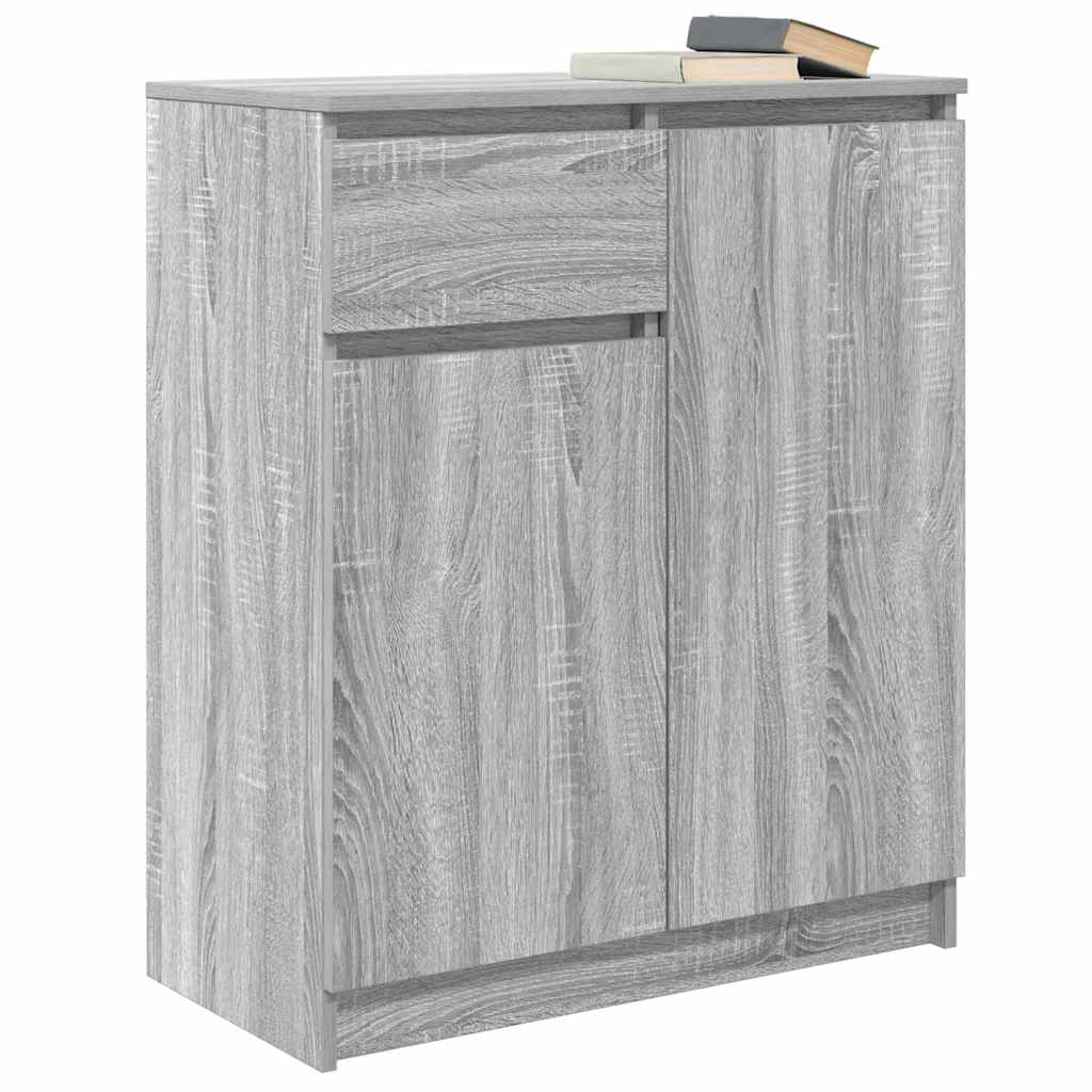 Bufetă cu sertar Gri Sonoma 71x35x84 cm Lemn prelucrat GartenMobel Dekor