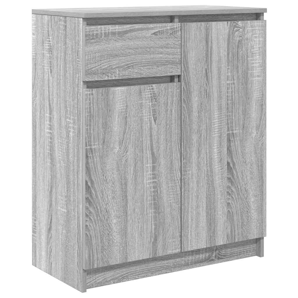 Bufetă cu sertar Gri Sonoma 71x35x84 cm Lemn prelucrat GartenMobel Dekor
