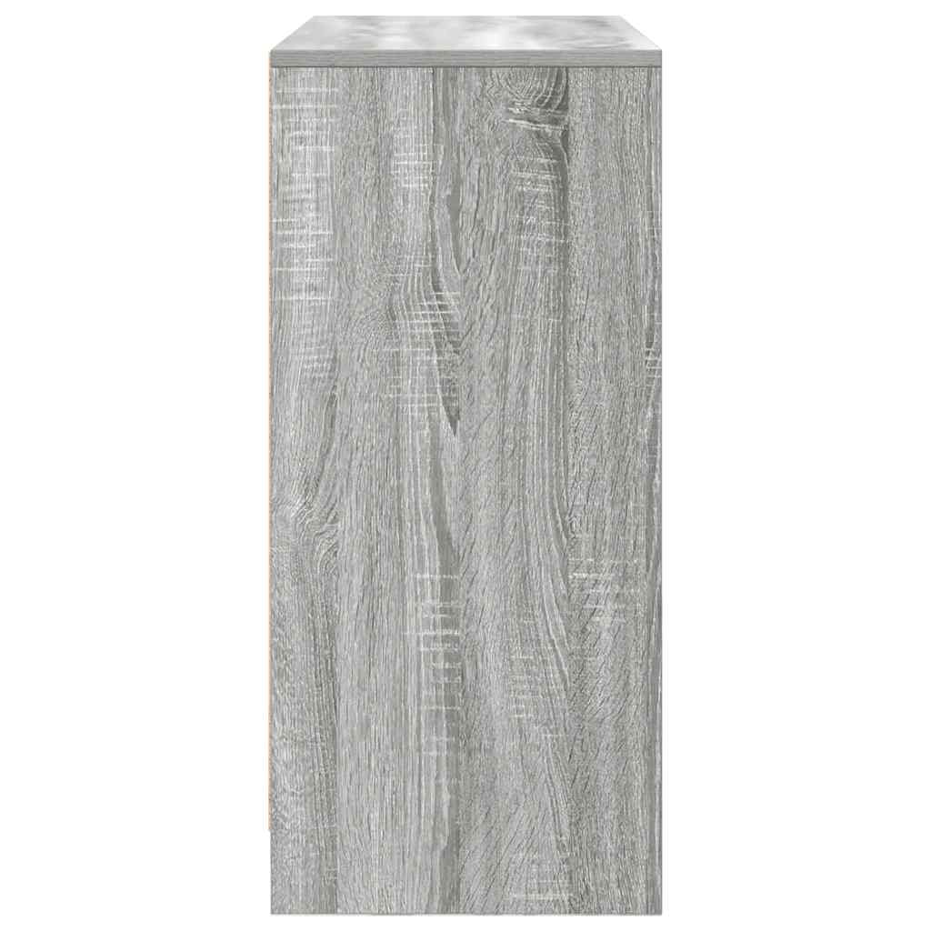 Bufetă cu sertar Gri Sonoma 80x34x76 cm Lemn prelucrat GartenMobel Dekor