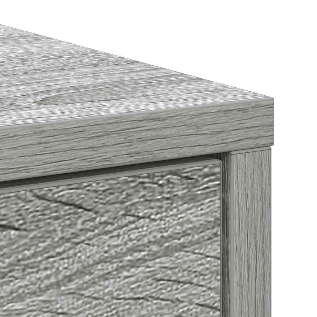 Bufetă cu sertar Gri Sonoma 80x34x76 cm Lemn prelucrat GartenMobel Dekor