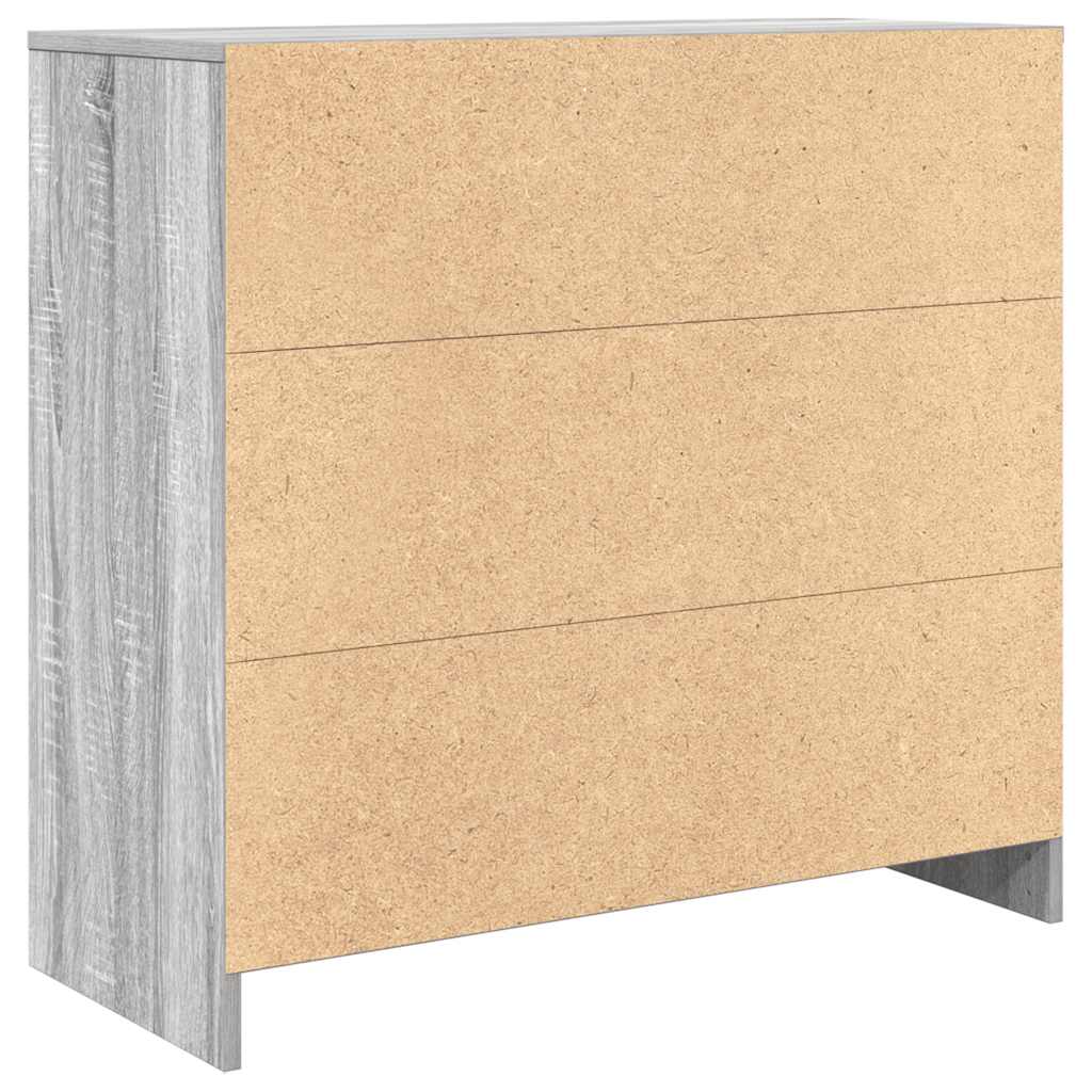 Bufetă cu sertar Gri Sonoma 80x34x76 cm Lemn prelucrat GartenMobel Dekor