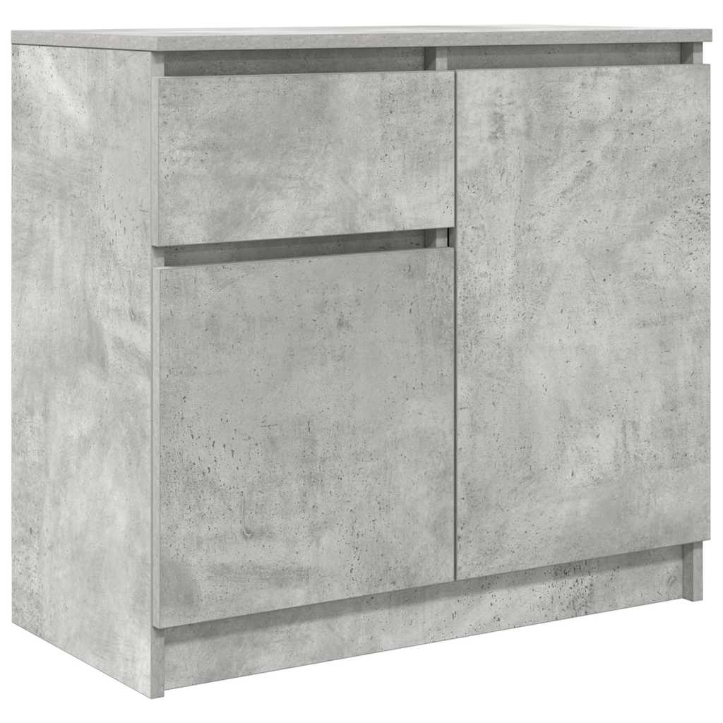 Bufetă cu sertar Gri beton 71x35x65 cm Lemn prelucrat GartenMobel Dekor