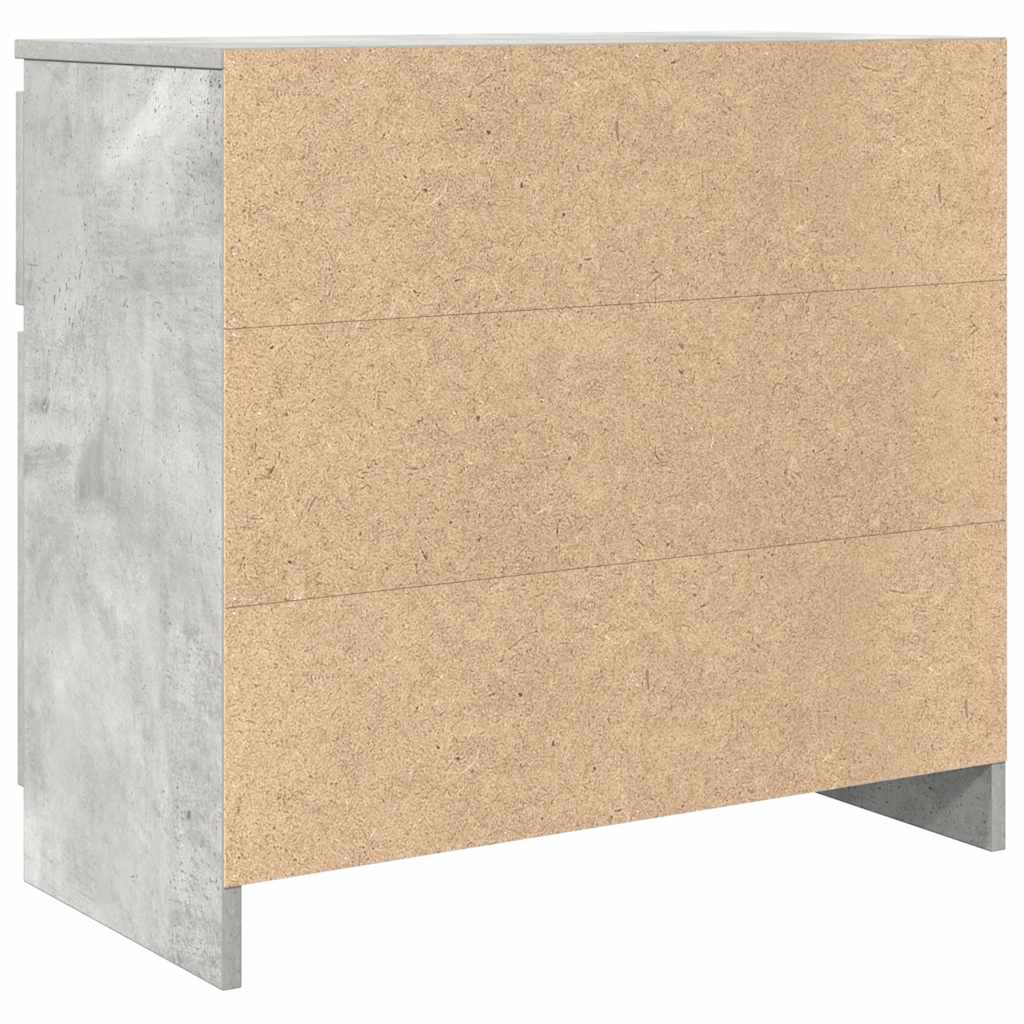 Bufetă cu sertar Gri beton 71x35x65 cm Lemn prelucrat GartenMobel Dekor