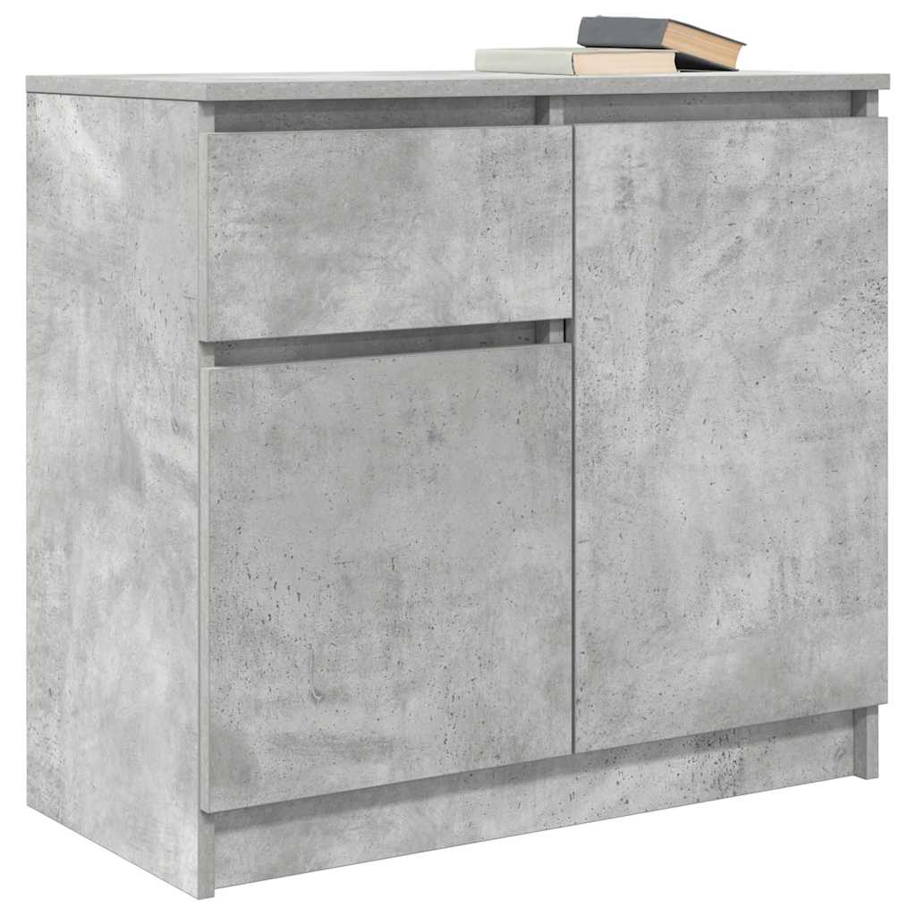 Bufetă cu sertar Gri beton 71x35x65 cm Lemn prelucrat GartenMobel Dekor