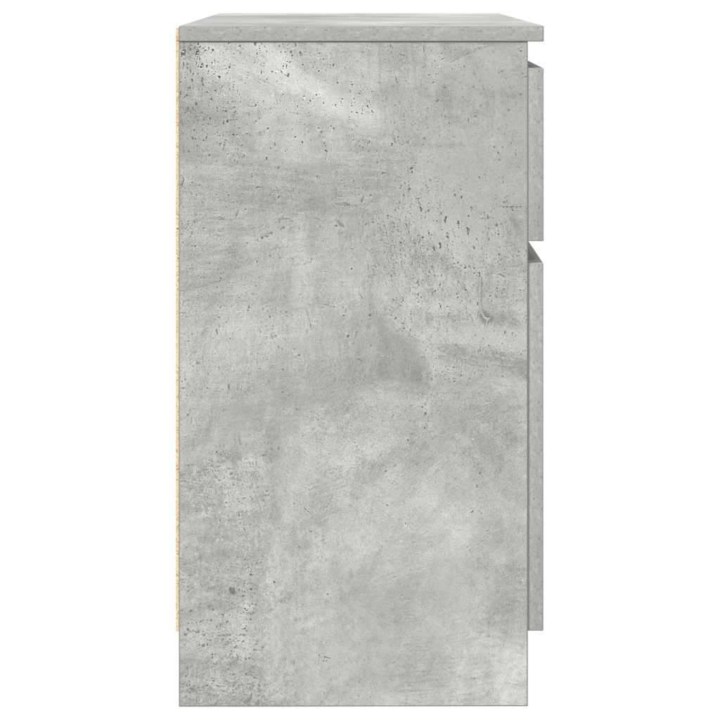 Bufetă cu sertar Gri beton 71x35x65 cm Lemn prelucrat GartenMobel Dekor