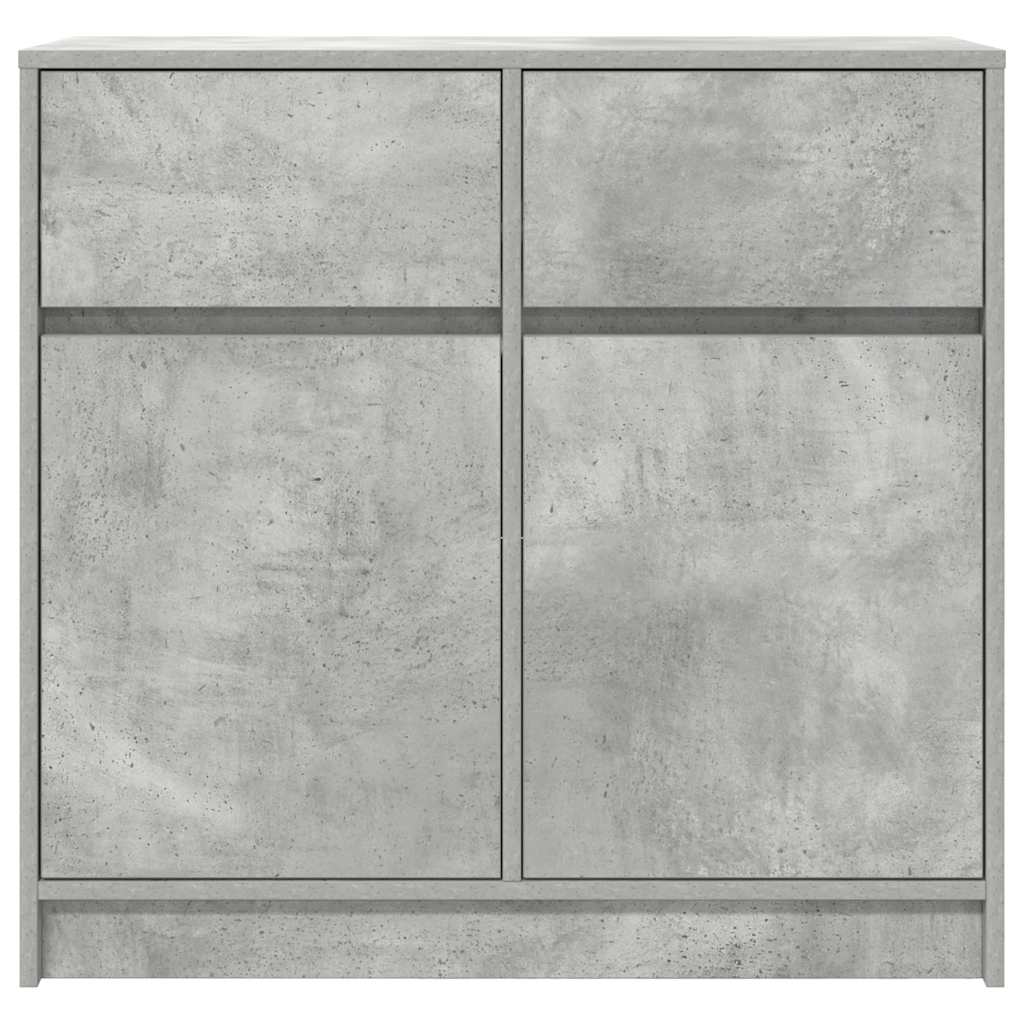 Bufetă cu sertar Gri beton 80x34x76 cm Lemn prelucrat GartenMobel Dekor