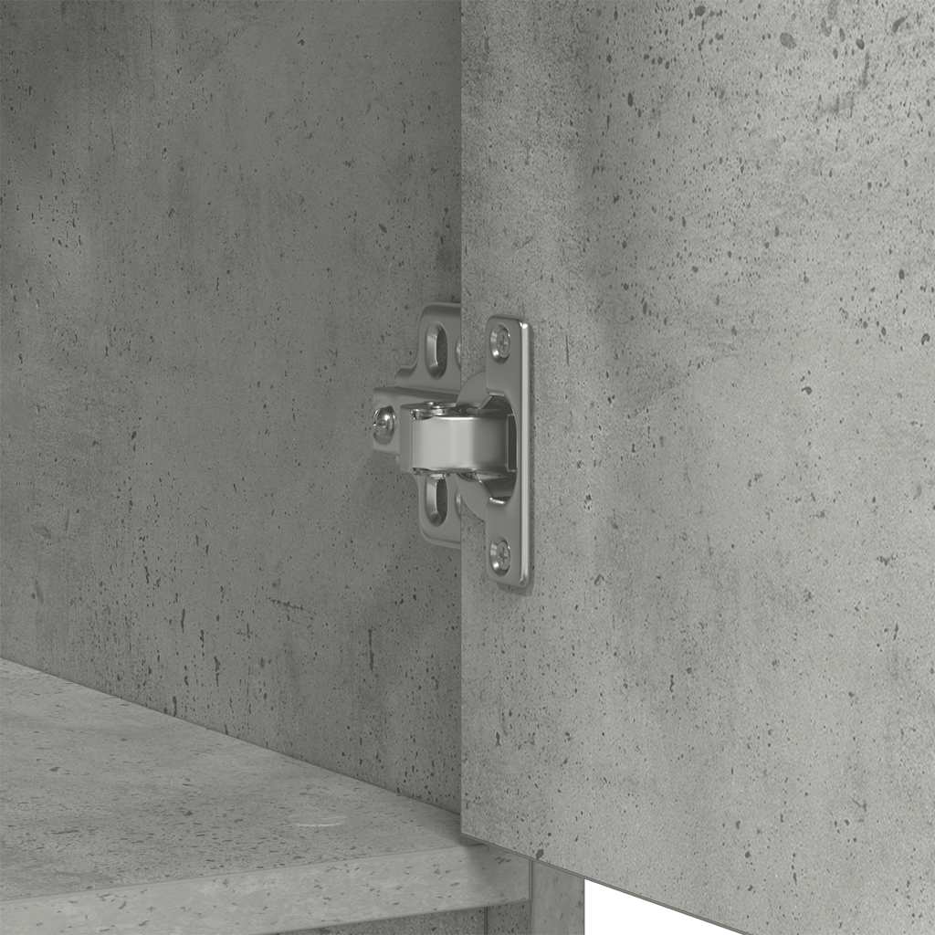 Bufetă cu sertar Gri beton 80x34x76 cm Lemn prelucrat GartenMobel Dekor