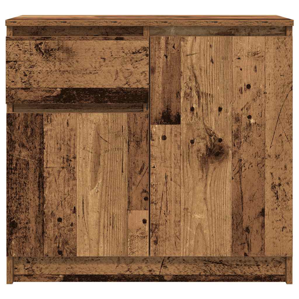 Bufetă cu sertar Lemn vechi 71x35x65 cm Lemn prelucrat GartenMobel Dekor