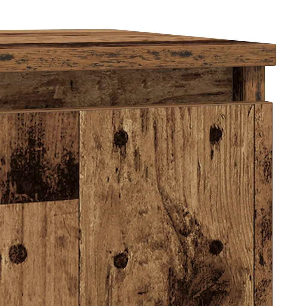 Bufetă cu sertar Lemn vechi 71x35x65 cm Lemn prelucrat GartenMobel Dekor
