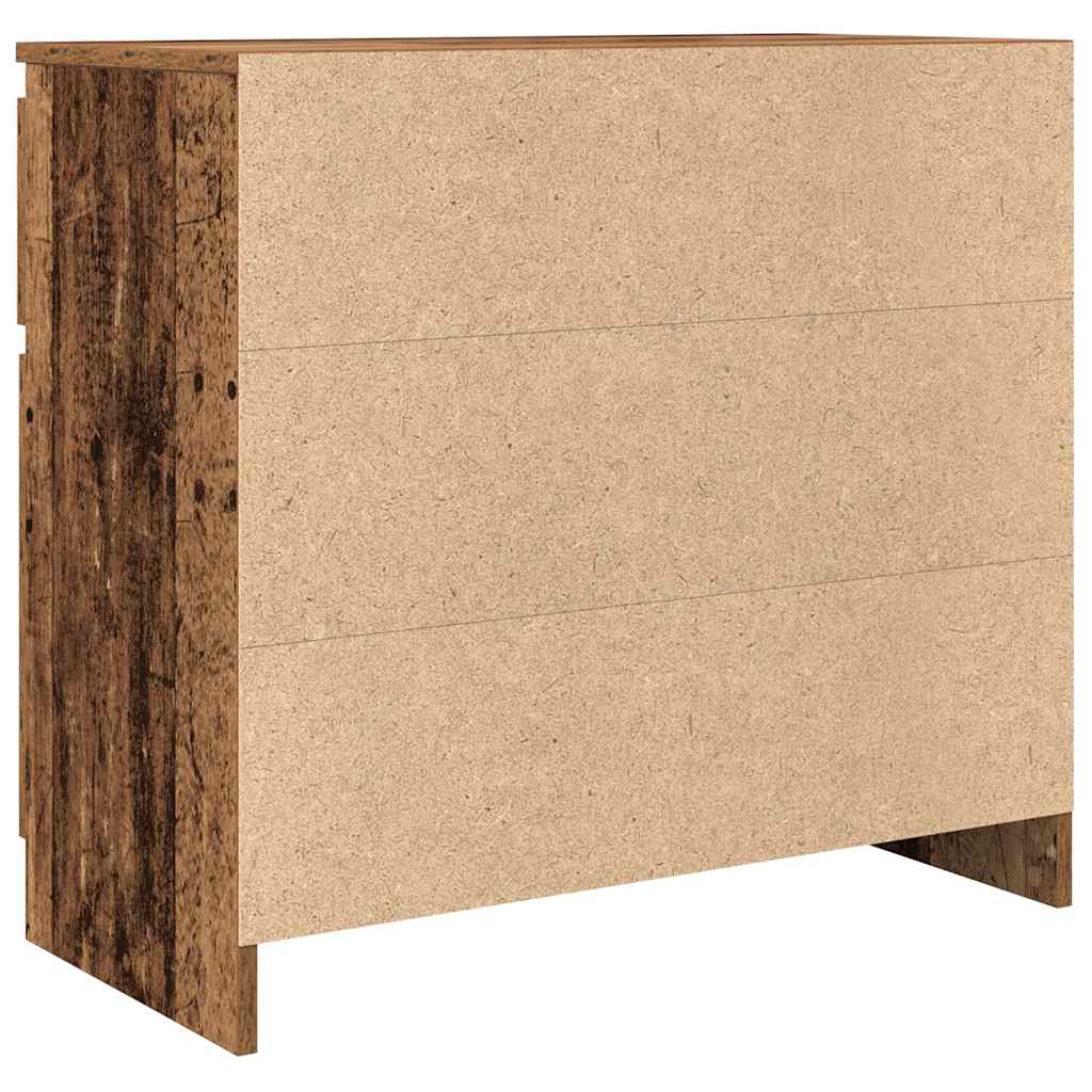 Bufetă cu sertar Lemn vechi 71x35x65 cm Lemn prelucrat GartenMobel Dekor
