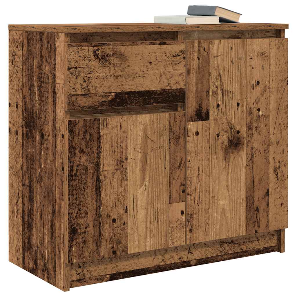 Bufetă cu sertar Lemn vechi 71x35x65 cm Lemn prelucrat GartenMobel Dekor