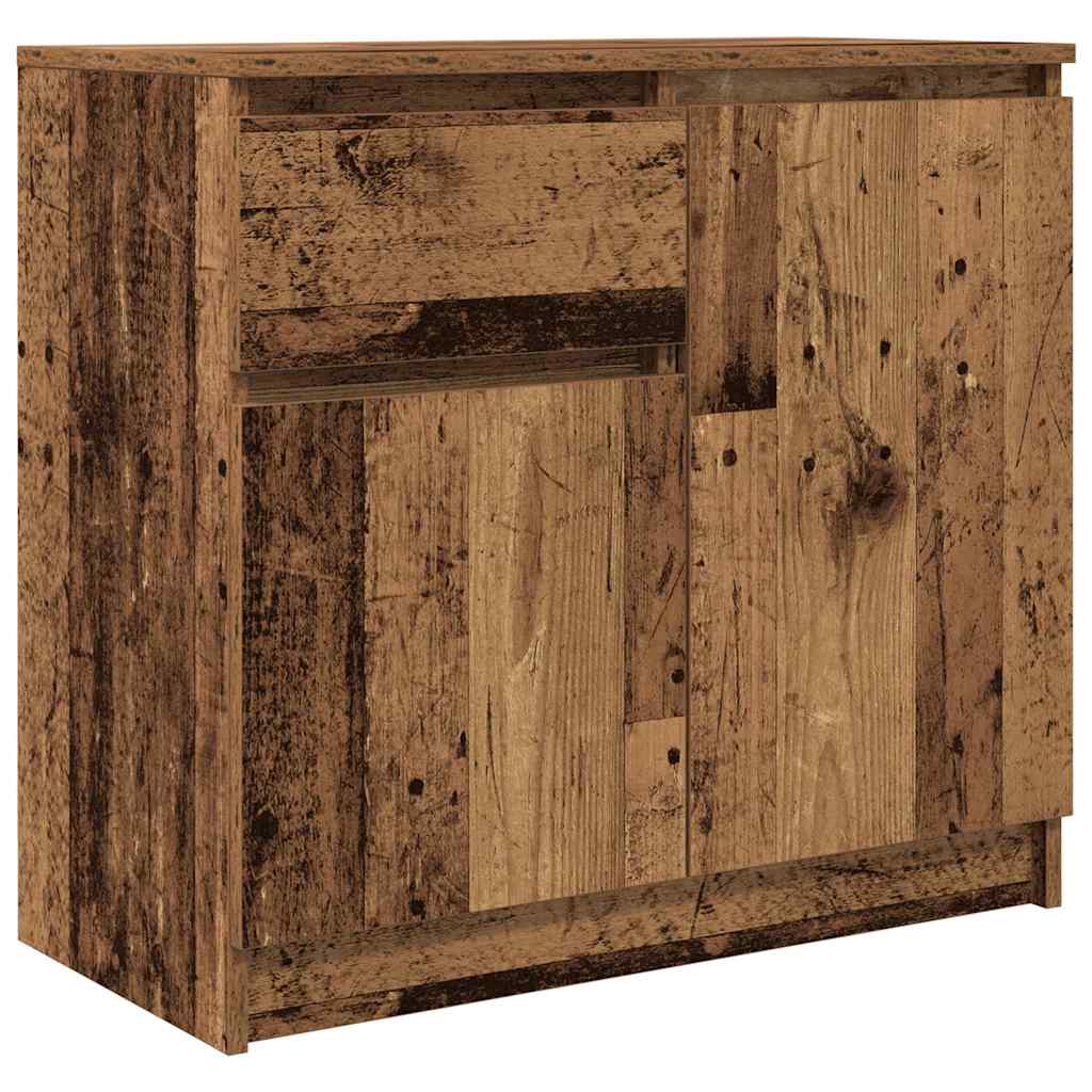 Bufetă cu sertar Lemn vechi 71x35x65 cm Lemn prelucrat GartenMobel Dekor