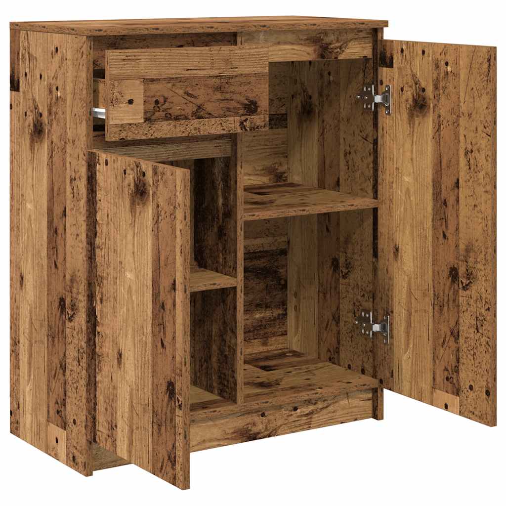 Bufetă cu sertar Lemn vechi 71x35x84 cm Lemn prelucrat GartenMobel Dekor