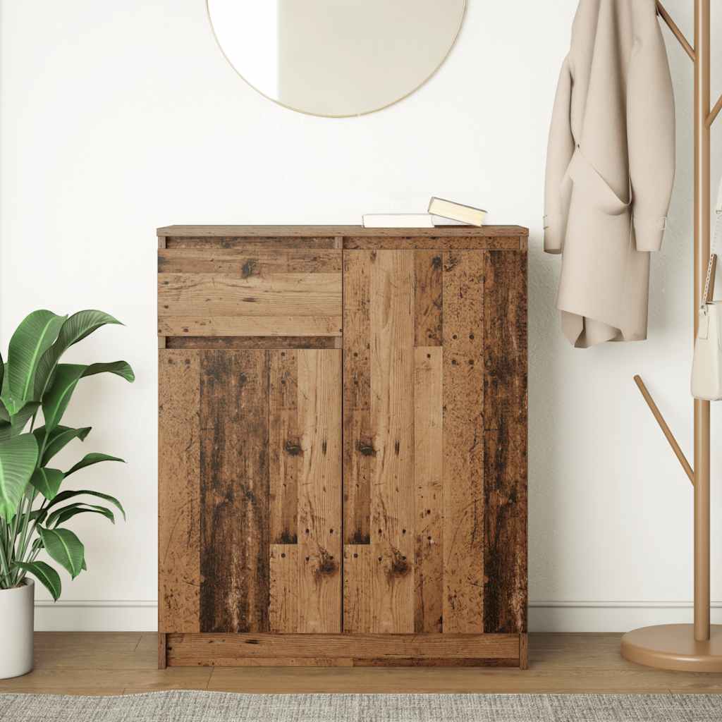 Bufetă cu sertar Lemn vechi 71x35x84 cm Lemn prelucrat GartenMobel Dekor