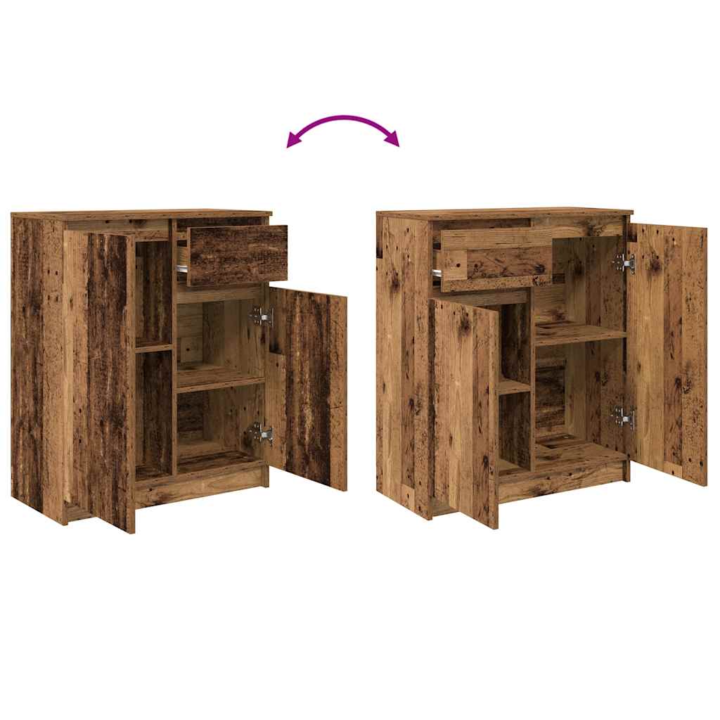 Bufetă cu sertar Lemn vechi 71x35x84 cm Lemn prelucrat GartenMobel Dekor