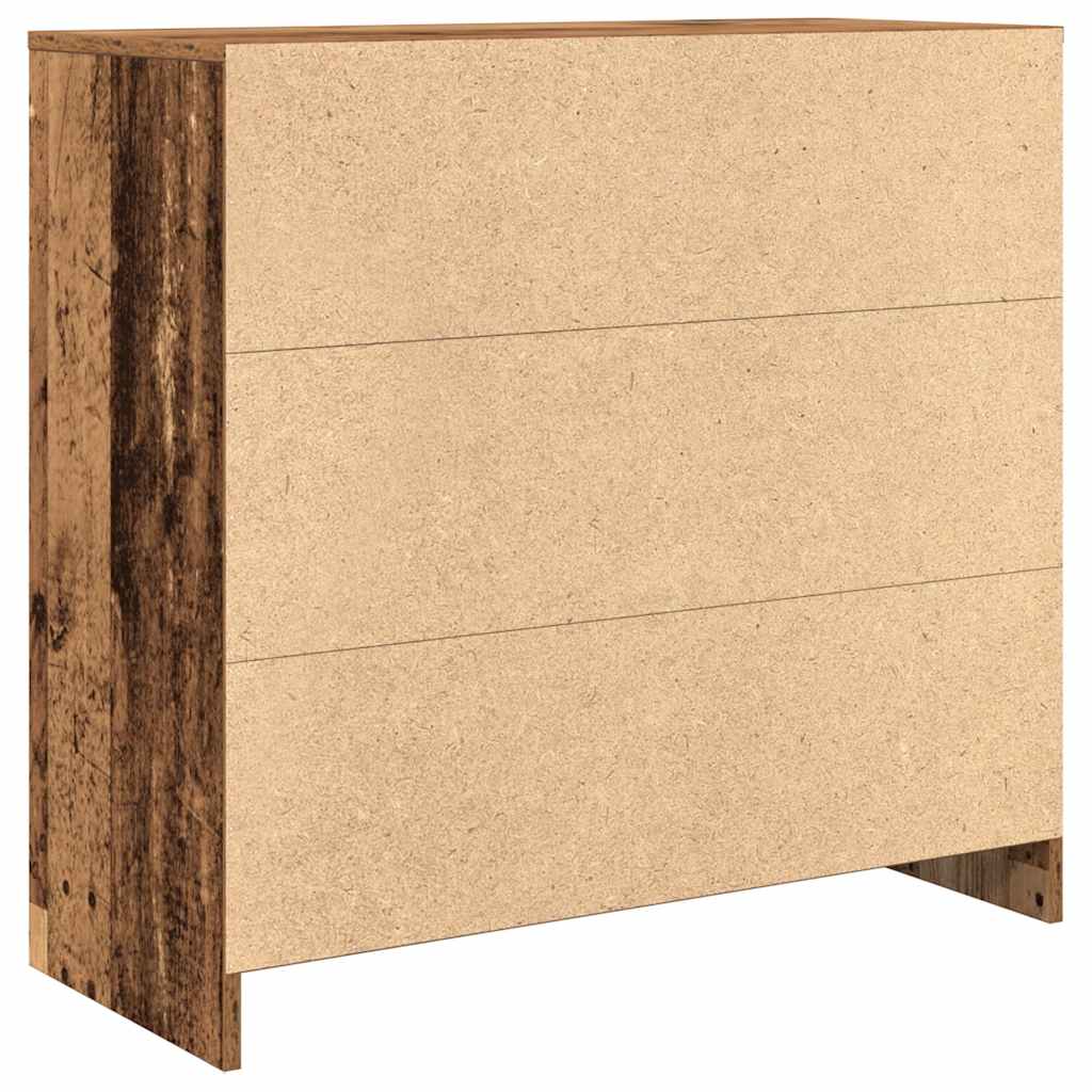 Bufetă cu sertar Lemn vechi 80x34x76 cm Lemn prelucrat GartenMobel Dekor