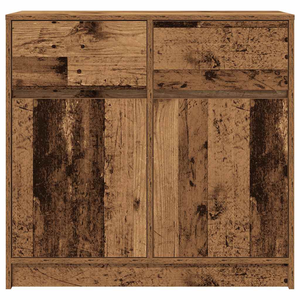 Bufetă cu sertar Lemn vechi 80x34x76 cm Lemn prelucrat GartenMobel Dekor