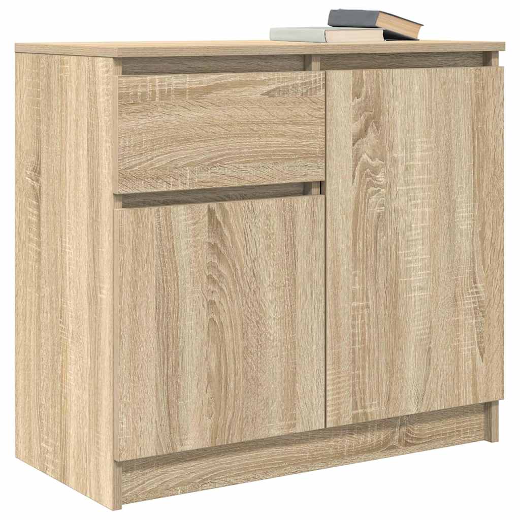 Bufetă cu sertar Stejar Sonoma 71x35x65 cm Lemn prelucrat GartenMobel Dekor