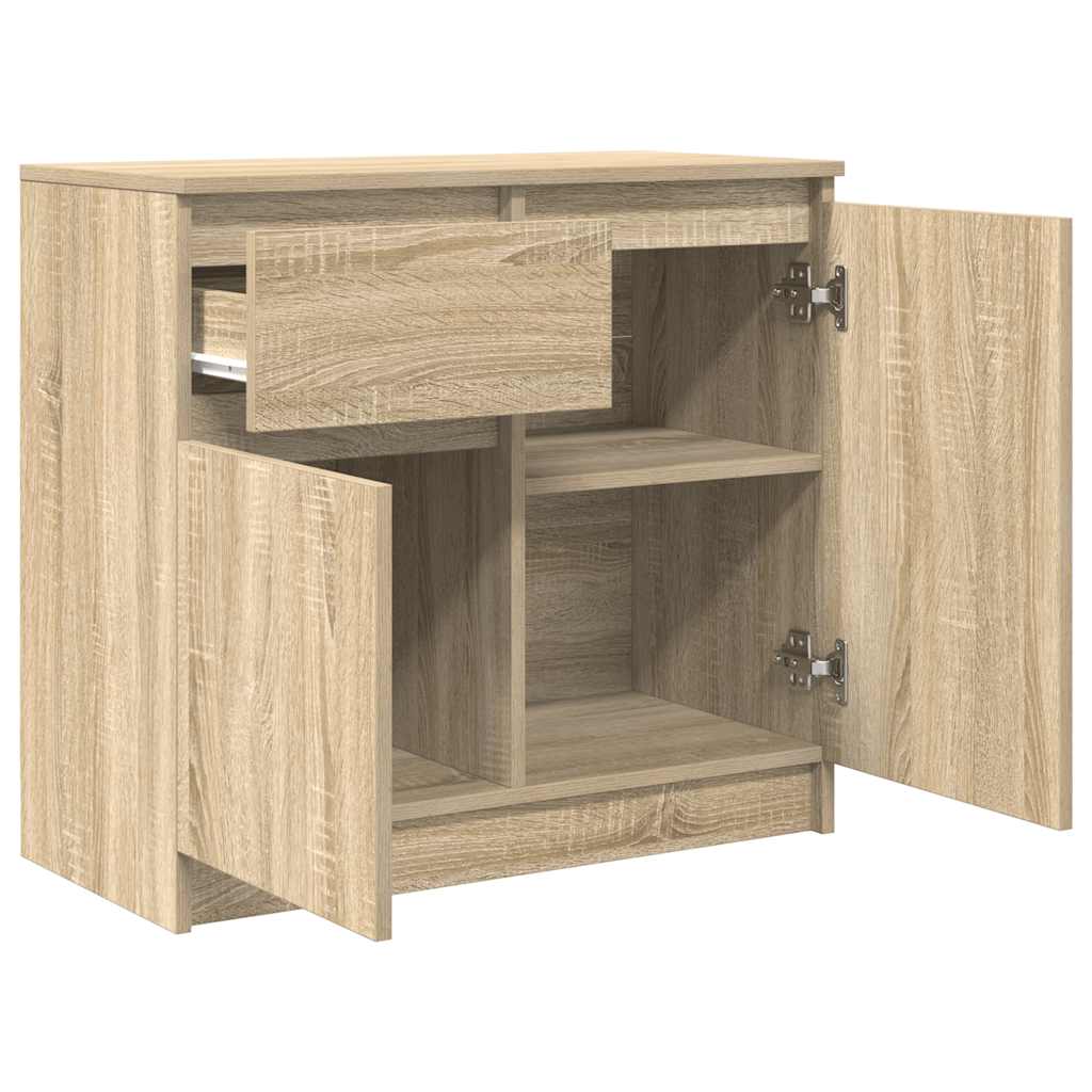 Bufetă cu sertar Stejar Sonoma 71x35x65 cm Lemn prelucrat GartenMobel Dekor